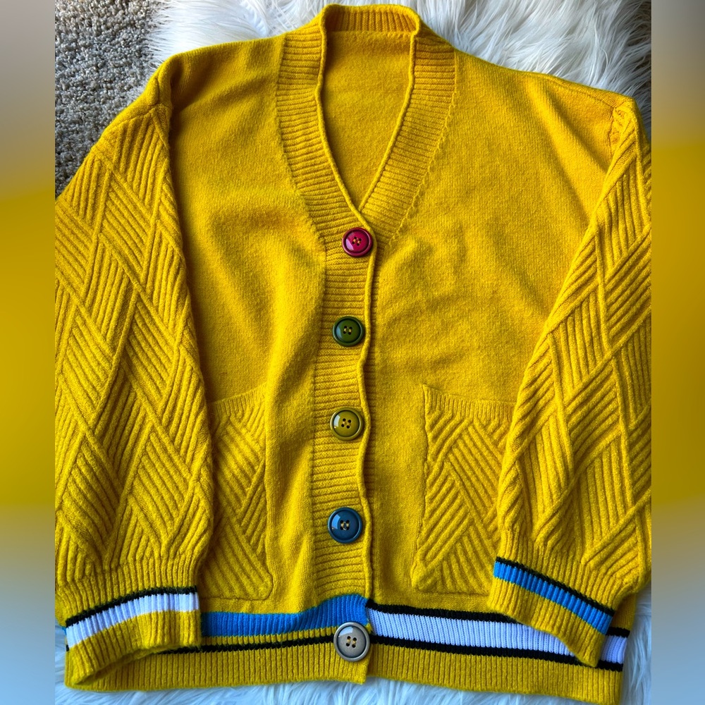 Mustard Yellow Cardigan